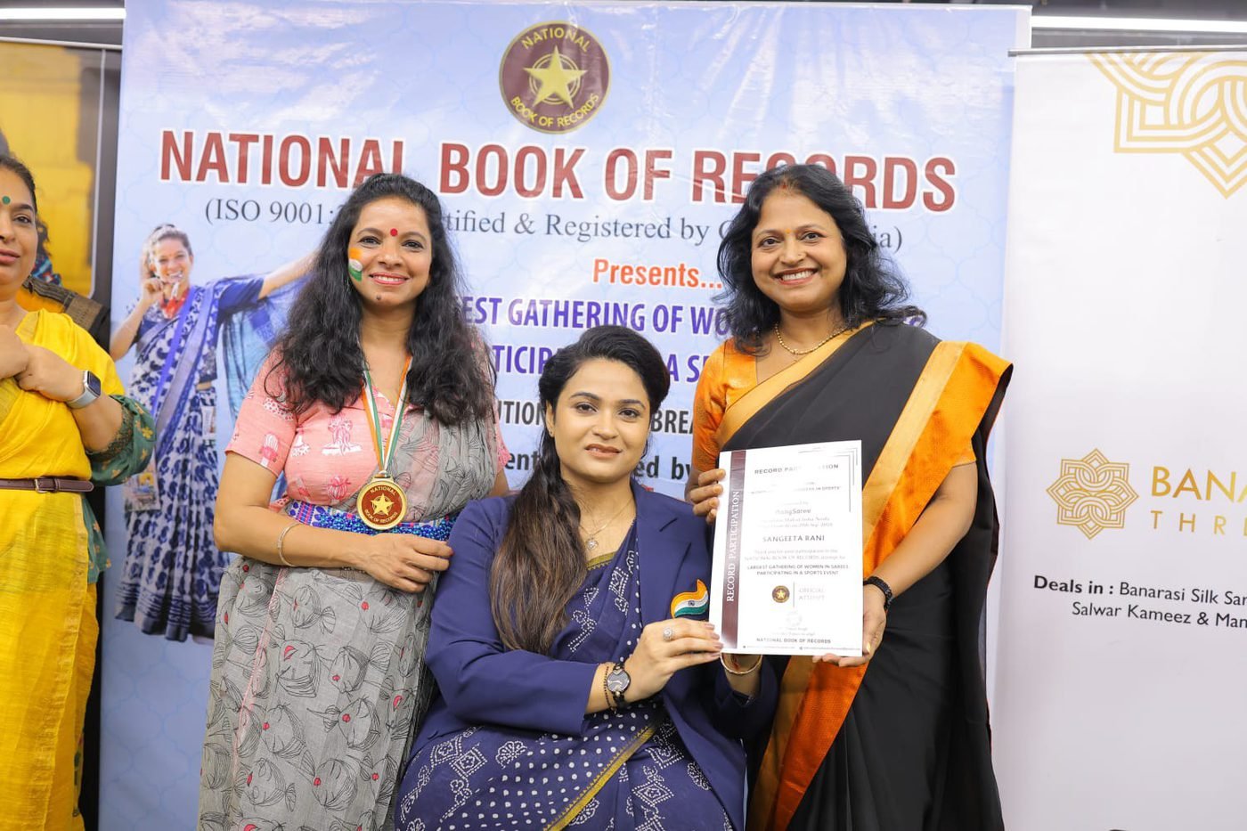 Certificate presented at the National Book of Records event